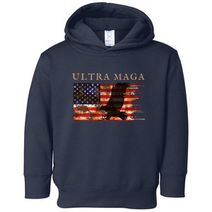 Ultra Maga Conservative Anti Biden Toddler Hoodie