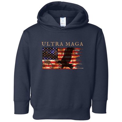 Ultra Maga Conservative Anti Biden Toddler Hoodie