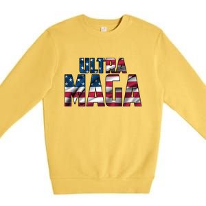 Ultra Maga USA Logo Premium Crewneck Sweatshirt