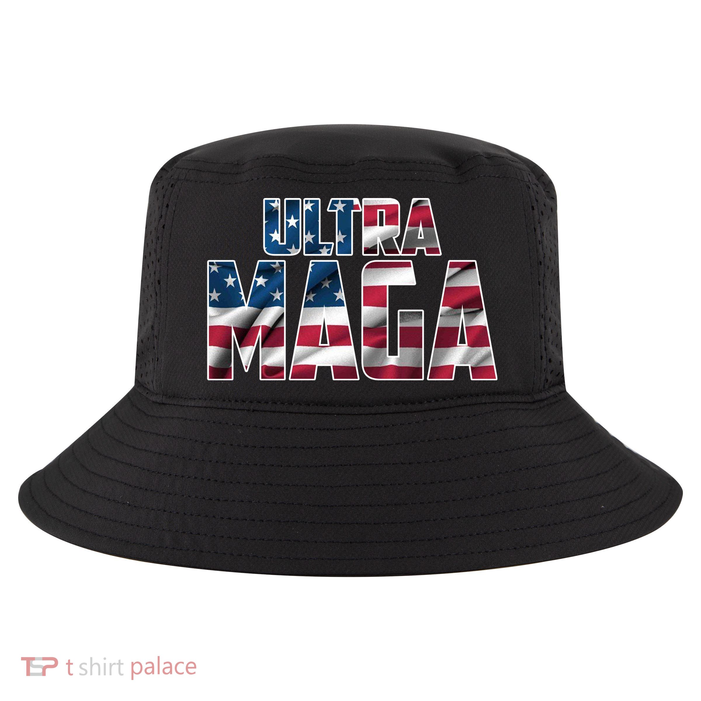 Ultra Maga USA Logo Cool Comfort Performance Bucket Hat