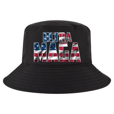 Ultra Maga USA Logo Cool Comfort Performance Bucket Hat