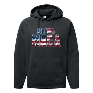 Ultra Maga USA Logo Performance Fleece Hoodie