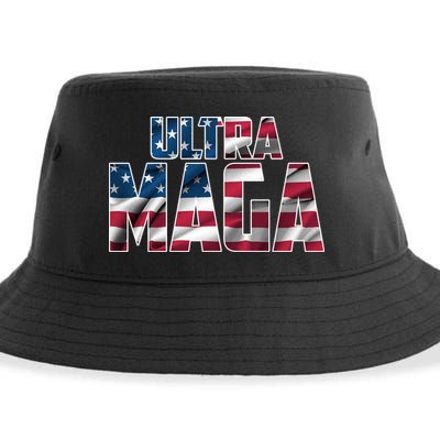 Ultra Maga USA Logo Sustainable Bucket Hat