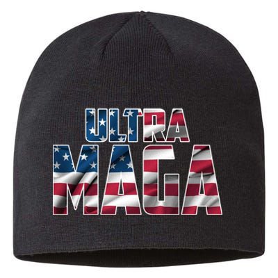 Ultra Maga USA Logo Sustainable Beanie