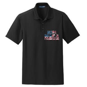 Ultra Maga USA Logo Dry Zone Grid Polo