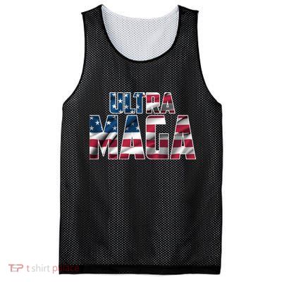 Ultra Maga USA Logo Mesh Reversible Basketball Jersey Tank