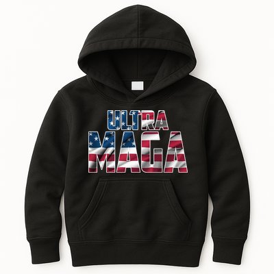 Ultra Maga USA Logo Kids Hoodie