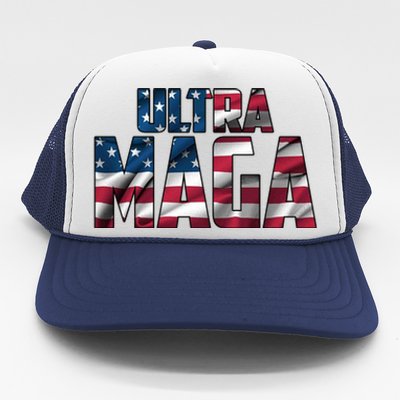 Ultra Maga USA Logo Trucker Hat