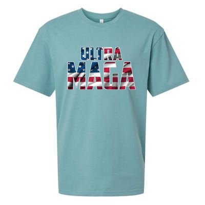 Ultra Maga USA Logo Sueded Cloud Jersey T-Shirt