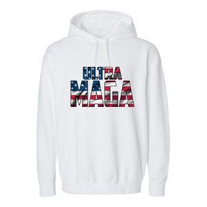 Ultra Maga USA Logo Garment-Dyed Fleece Hoodie