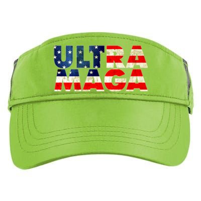 Ultra Maga USA American Flag Adult Drive Performance Visor