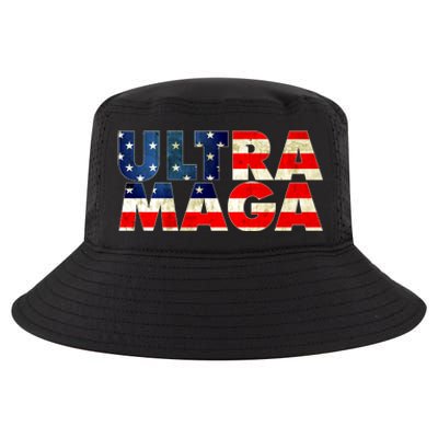 Ultra Maga USA American Flag Cool Comfort Performance Bucket Hat