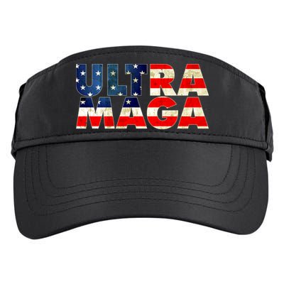 Ultra Maga USA American Flag Adult Drive Performance Visor