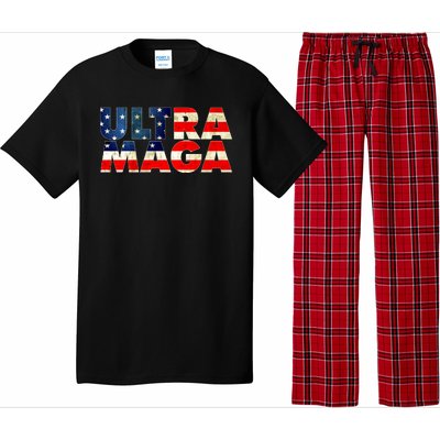 Ultra Maga USA American Flag Pajama Set