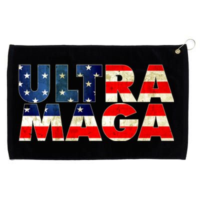 Ultra Maga USA American Flag Grommeted Golf Towel