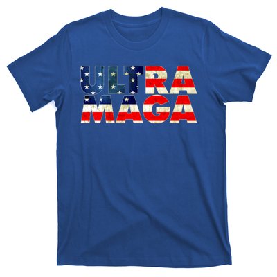 Ultra Maga USA American Flag T-Shirt