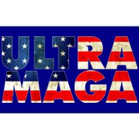 Ultra Maga USA American Flag Bumper Sticker