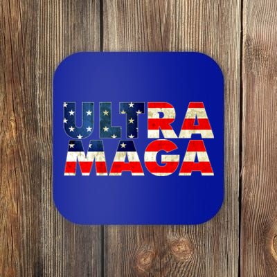 Ultra Maga USA American Flag Coaster