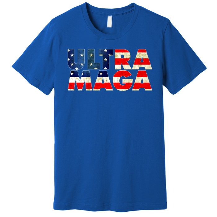 Ultra Maga USA American Flag Premium T-Shirt