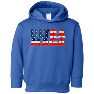 Ultra Maga USA American Flag Toddler Hoodie