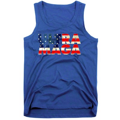 Ultra Maga USA American Flag Tank Top