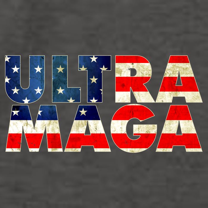 Ultra Maga USA American Flag Vector Backpack