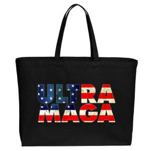 Ultra Maga USA American Flag Cotton Canvas Jumbo Tote