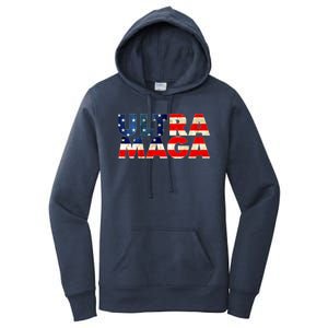 Ultra Maga USA American Flag Women's Pullover Hoodie