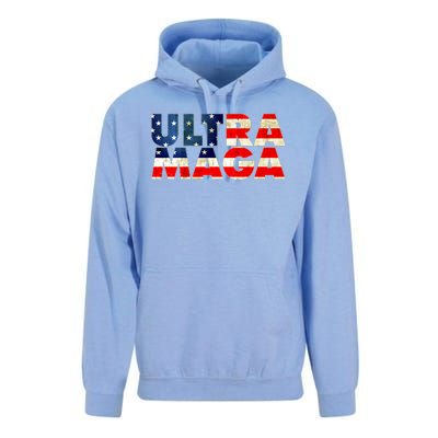 Ultra Maga USA American Flag Unisex Surf Hoodie