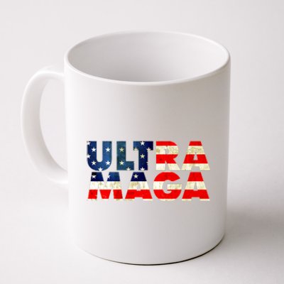 Ultra Maga USA American Flag Coffee Mug