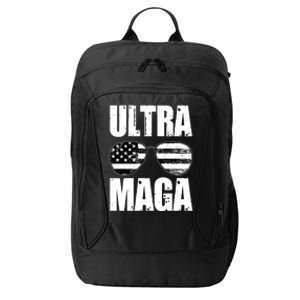 Ultra Maga USA Flag Sunglasses City Backpack