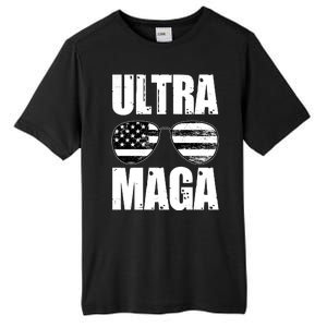 Ultra Maga USA Flag Sunglasses Tall Fusion ChromaSoft Performance T-Shirt