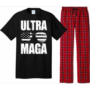 Ultra Maga USA Flag Sunglasses Pajama Set