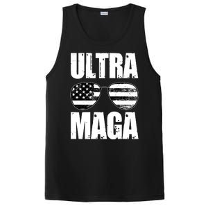 Ultra Maga USA Flag Sunglasses PosiCharge Competitor Tank