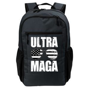 Ultra Maga USA Flag Sunglasses Daily Commute Backpack