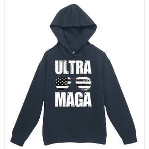 Ultra Maga USA Flag Sunglasses Urban Pullover Hoodie