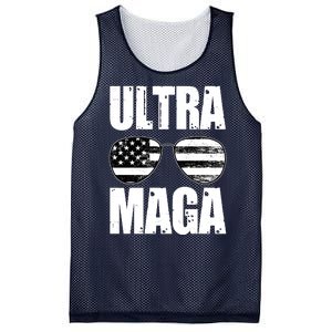 Ultra Maga USA Flag Sunglasses Mesh Reversible Basketball Jersey Tank