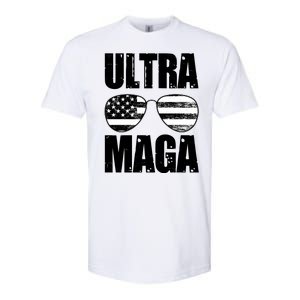 Ultra Maga USA Flag Sunglasses Softstyle CVC T-Shirt