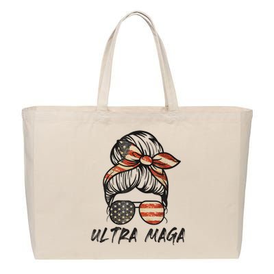 Ultra Maga USA Cotton Canvas Jumbo Tote