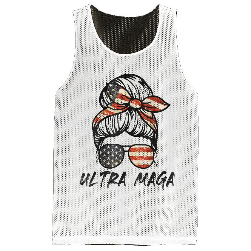 Ultra Maga USA Mesh Reversible Basketball Jersey Tank