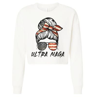 Ultra Maga USA Cropped Pullover Crew