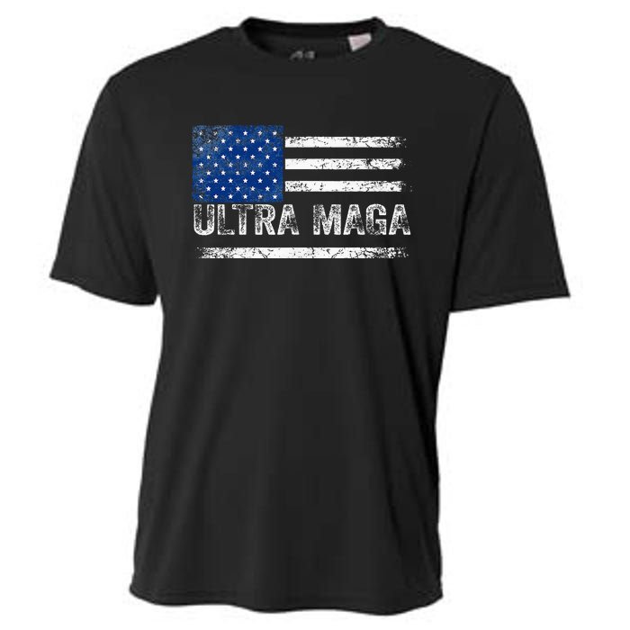 Ultra Maga Us Flag Usa Top American Ultra Mega Cooling Performance Crew T-Shirt