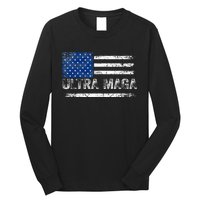 Ultra Maga Us Flag Usa Top American Ultra Mega Long Sleeve Shirt