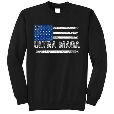 Ultra Maga Us Flag Usa Top American Ultra Mega Sweatshirt