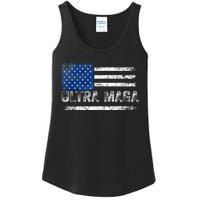 Ultra Maga Us Flag Usa Top American Ultra Mega Ladies Essential Tank