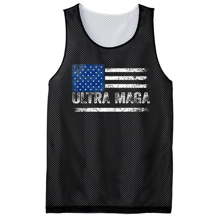 Ultra Maga Us Flag Usa Top American Ultra Mega Mesh Reversible Basketball Jersey Tank