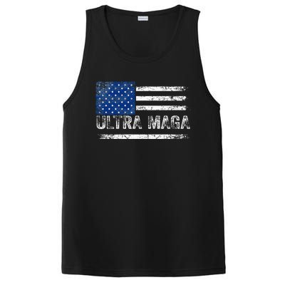 Ultra Maga Us Flag Usa Top American Ultra Mega PosiCharge Competitor Tank