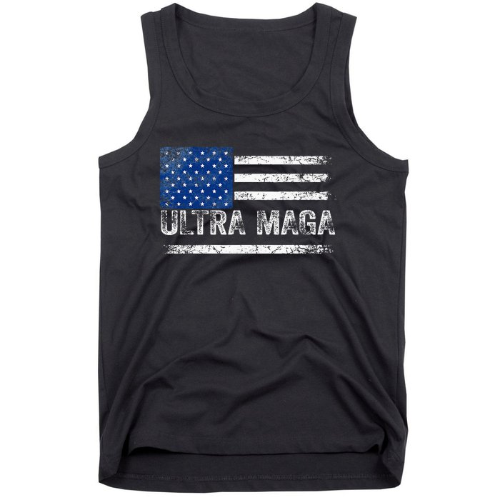 Ultra Maga Us Flag Usa Top American Ultra Mega Tank Top