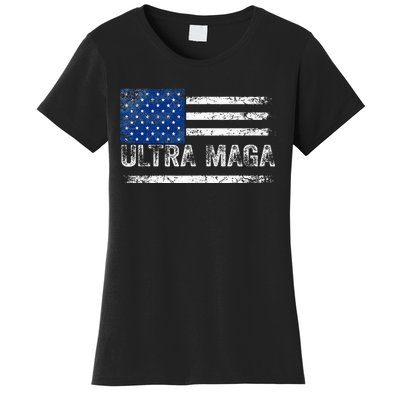 Ultra Maga Us Flag Usa Top American Ultra Mega Women's T-Shirt