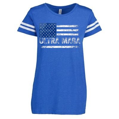 Ultra Maga Us Flag Usa Top American Ultra Mega Enza Ladies Jersey Football T-Shirt